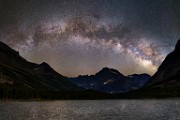 Composite Art Photography  Glacier NP, Milky Way : Glacier NP, Milky Way