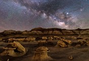 Night Skies  Bisti Badlands, NM : Milky Way, Night Skies