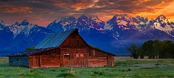 Photography Art Series : Grand Teton, Moulton Barns
