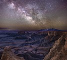 Utah Badlands  Utah Badlands; Milky Way; Nightscapes; Moonoscape Overlook : Utah Badlands, Milky Way, Nightscapes, Moonoscape Overlook